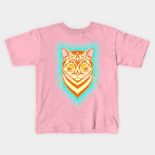 Abstract cat head. Kids T-Shirt